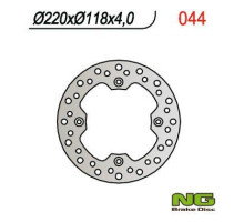 Нг гальмівний диск задній suzuki dr 350''99, dr 250 '96-00, drz 250 '01-07, ts 125 '89-'94 (220x118x4mm) (4x10,5mm)