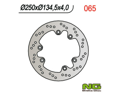 Ng задній гальмівний диск suzuki dr 600/650/750/800 (250x134.5x4)