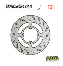 Ng гальмівний диск задній suzuki gs 500e/f '89-'08 gsx 600/750 f '89-'97 (250x84x6)