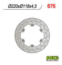 Ng задній гальмівний диск suzuki rm 125/250 (88-98), двері 400 (220x118x4.5)