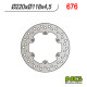 Ng задній гальмівний диск suzuki rm 125/250 (88-98), двері 400 (220x118x4.5)