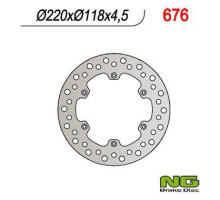 Ng задній гальмівний диск suzuki rm 125/250 (88-98), двері 400 (220x118x4.5)