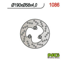 Ng гальмівний диск задній torrot muvi/bussines/ciЗАДНІ'16-'19 (190x58x4mm) (3x10,25mm)