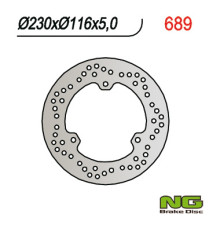 Ng задній гальмівний диск yamaha majesЗАДНІ250 00-08/ mbk / italjet (230x116x5) (3x8,5mm)