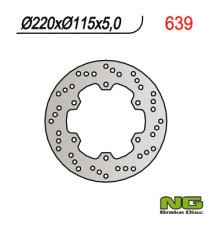 Ng гальмівний диск задній yamaha r6 99-02, r1 98-03 (220x115x5)
