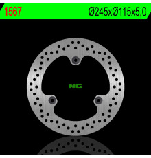 Гальмівний диск задній yamaha x-max 125 10-17, x-max 250 10-13 (245x115x5.0mm) (кріплення 3x8.25mm)