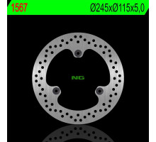 Гальмівний диск задній yamaha x-max 125 10-17, x-max 250 10-13 (245x115x5.0mm) (кріплення 3x8.25mm)