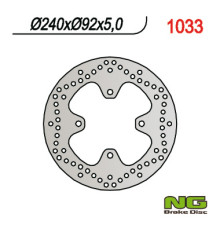 Ng гальмівний диск задній yamaha x-max 125/250 '05-'09 (240x92x5) (4x10,5mm)