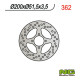 Гальмівний диск задній yamaha yfm 350/ yfz 450 03-04 (200x51x3.5) (4x8.5mm)
