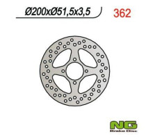 Гальмівний диск задній yamaha yfm 350/ yfz 450 03-04 (200x51x3.5) (4x8.5mm)