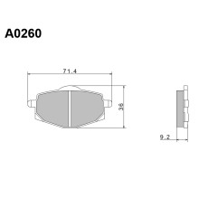 Гальмівні колодки nissin 2024/10 kh101 premium semi-metallic (ece r90) (made in japan) (2p-229ns)