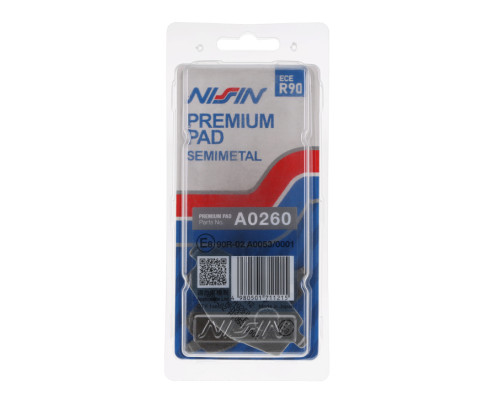 Гальмівні колодки nissin 2024/10 kh101 premium semi-metallic (ece r90) (made in japan) (2p-229ns)