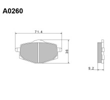 Гальмівні колодки nissin 2024/10 kh101 premium semi-metallic (ece r90) (made in japan) (2p-229ns)
