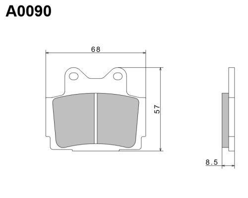 Гальмівні колодки nissin 2024/10 kh104 premium semi-metallic (ece r90) (made in japan) (2p-209ns)