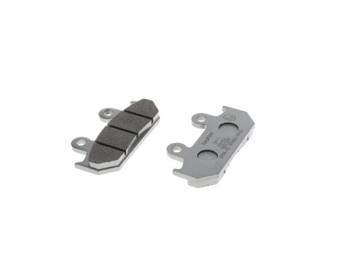 Гальмівні колодки nissin 2024/10 kh121 premium напівметалічні (ece r90) (made in japan) (2p-216ns)