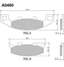 Гальмівні колодки nissin 2024/10 kh129 premium напівметалічні (ece r90) (made in japan) (2p-252ns)