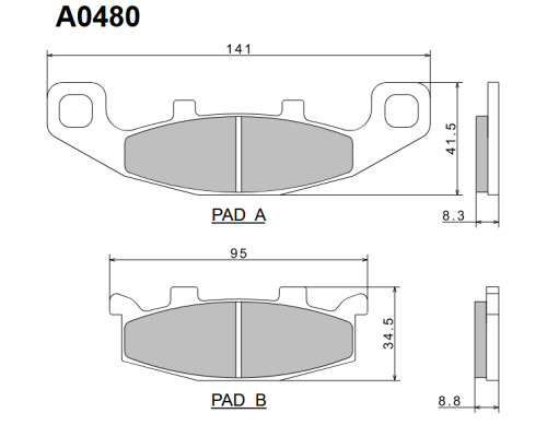Гальмівні колодки nissin 2024/10 kh129 premium напівметалічні (ece r90) (made in japan) (2p-252ns)