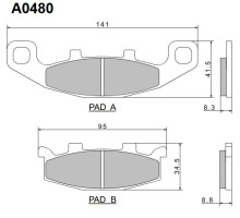 Гальмівні колодки nissin 2024/10 kh129 premium напівметалічні (ece r90) (made in japan) (2p-252ns)