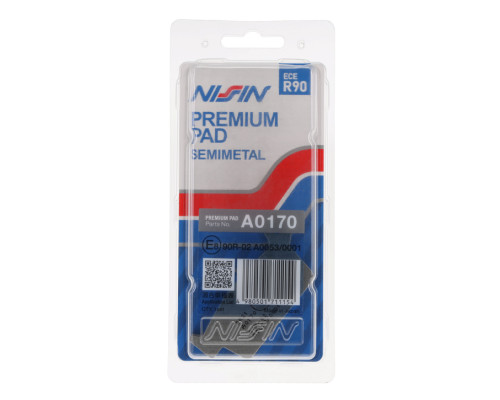 Гальмівні колодки nissin 2024/10 kh131 premium semi-metallic (ece r90) (made in japan) (2p-219ns)