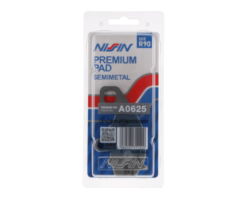 Гальмівні колодки nissin 2024/10 kh192 premium semi-metallic (ece r90) (made in japan) (2p-269ns)