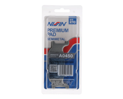 Гальмівні колодки nissin 2024/10 kh199 premium semi-metallic (ece r90) (made in japan) (2p-249ns)