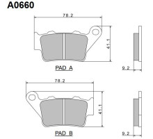 Гальмівні колодки nissin 2024/10 kh208 premium semi-metallic (ece r90) (made in japan) (2p-275ns)