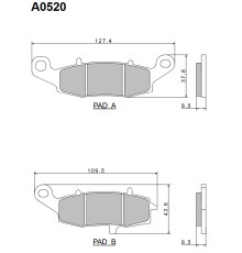 Гальмівні колодки nissin 2024/10 kh229 premium напівметалічні (ece r90) (made in japan) (2p-260ns)