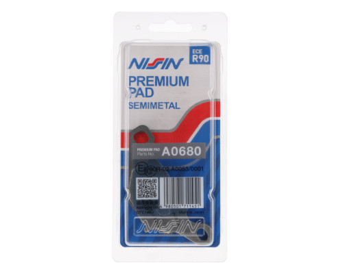 Гальмівні колодки nissin 2024/10 kh230 / kh396 premium semi-metallic (ece r90) (made in japan) (2p-279ns)
