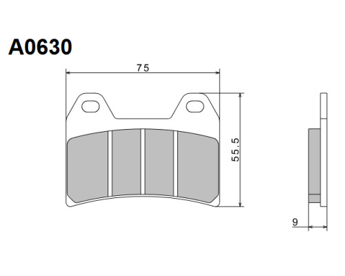 Гальмівні колодки nissin 2024/10 kh244 преміум напівметалічні (ece r90) (made in japan) (2p-270ns)