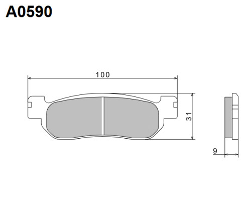 Гальмівні колодки nissin 2024/10 kh275 premium напівметалічні (ece r90) (made in japan) (2p-266ns)