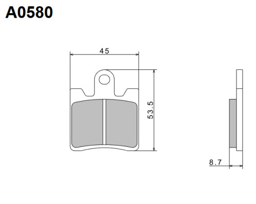Гальмівні колодки nissin 2024/10 kh283 premium напівметалічні (ece r90) (made in japan) (2p-265ns)