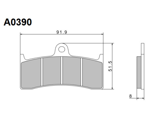 Гальмівні колодки nissin 2024/10 kh424 преміум напівметалічні (ece r90) (made in japan) (2p-243ns)