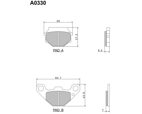 Гальмівні колодки nissin 2024/10 kh67 premium semi-metallic (ece r90) (made in japan) (2p-236ns)