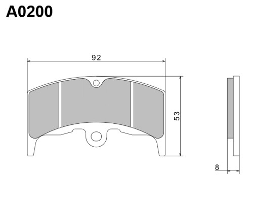 Гальмівні колодки nissin 2024/10 kh80 premium semi-metallic (ece r90) (made in japan) (2p-222ns)