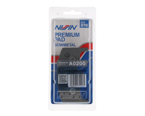 Гальмівні колодки nissin 2024/10 kh80 premium semi-metallic (ece r90) (made in japan) (2p-222ns)
