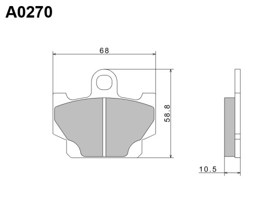 Гальмівні колодки nissin 2024/10 kh81 premium semi-metallic (ece r90) (made in japan) (2p-230gs)