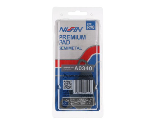 Гальмівні колодки nissin 2024/10 kh83 premium semi-metallic (ece r90) (made in japan) (2p-237ns)
