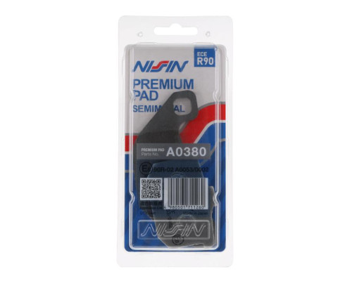 Гальмівні колодки nissin 2024/10 kh85 premium semi-metallic (ece r90) (made in japan) (2p-241ns)