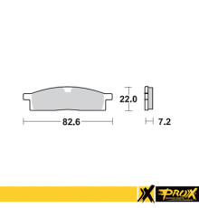 Гальмівні колодки prox kh119 yamaha yz 80/85 '93-19, yz 65 '19-20, ttr 125 '00-18 передні
