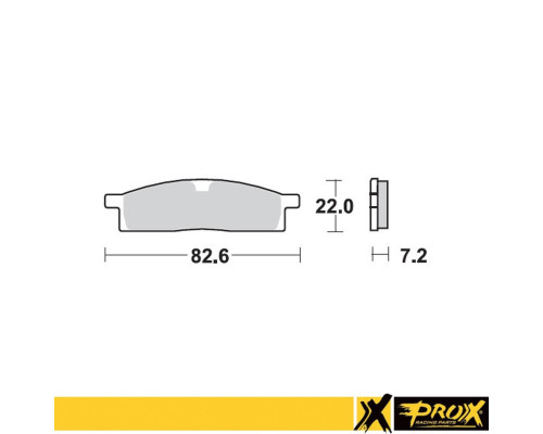 Гальмівні колодки prox kh119 yamaha yz 80/85 '93-19, yz 65 '19-20, ttr 125 '00-18 передні