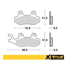Гальмівні колодки prox kh135 / kh214 yamaha yz 125/250 '90-97 передні