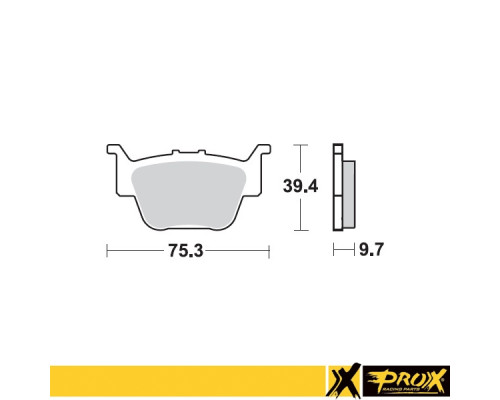Прокс гальмівні колодки х373 honda trx 450r '04-14 задні