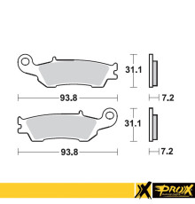 Гальмівні колодки prox kh450 yamaha yz 125/250/250f/450f '08-16 передні