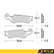 Гальмівні колодки prox kh450 yamaha yz 125/250/250f/450f '08-16 передні
