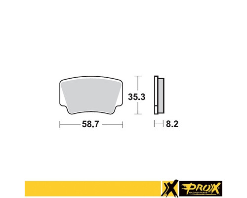 Гальмівні колодки prox kh463 ktm 450/505/525 sx/xc atv '08-12 задні