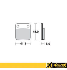 Гальмівні колодки prox kh54 kawasaki kx 65 '00-20, suzuki rm 65 '03-05 задні