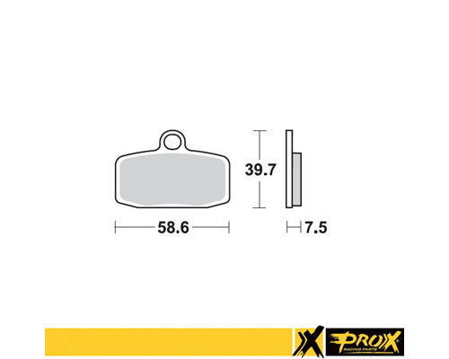 Колодки гальмівні prox kh612 ktm sx 85 '12-20, freeride 250r '14-17, 350 '12-17 передні