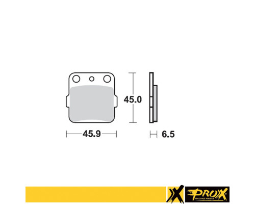 Гальмівні колодки prox kh84 / kh84/3 honda cr 80/85 '86-07, crf 150r '07-09 передні, yamaha yz 80/85 '93-19, yz 65 '19-20 задні