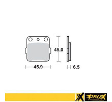 Гальмівні колодки prox kh84 / kh84/3 honda cr 80/85 '86-07, crf 150r '07-09 передні, yamaha yz 80/85 '93-19, yz 65 '19-20 задні
