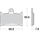 Колодки гальмівні sbs kh145 / kh236 street performance (excel) агломерація suzuki rf 900 '94-'97, gsf 1200 bandit '97-'00 колір золото